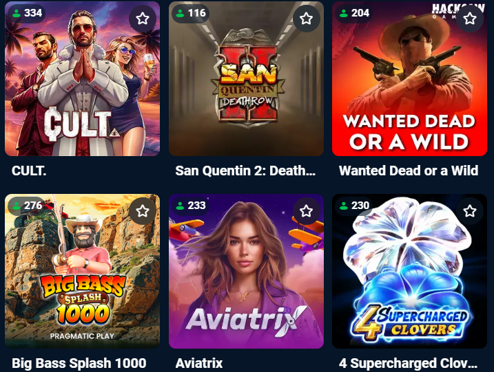 Bonobo Casino pokies section overview