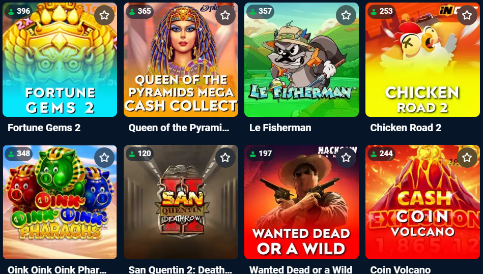 Bonobo Casino mobile and online pokies lobby